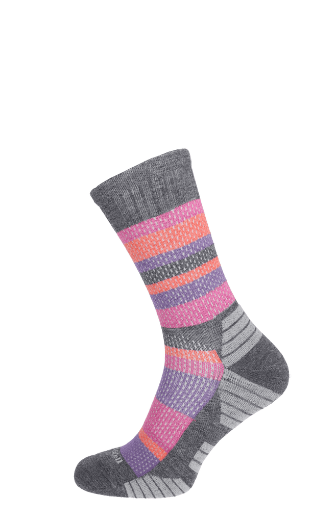 Journey Crew Damen Wandersocken 15-20 mmHg Charcoal