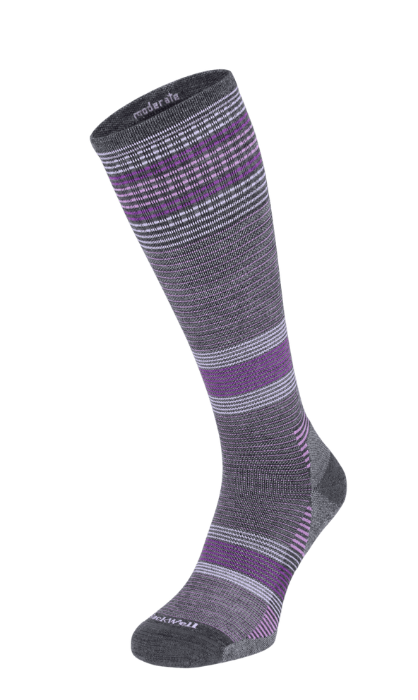 Cedence Damen Sportsocken 15-20 mmHg Charcoal