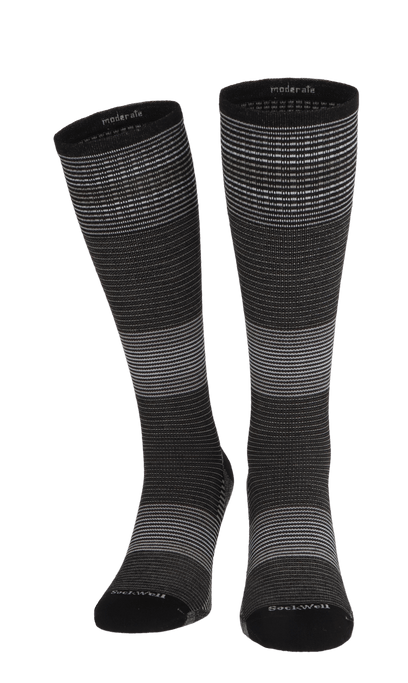 Cadence Damen Sportsocken 15-20 mmHg Black