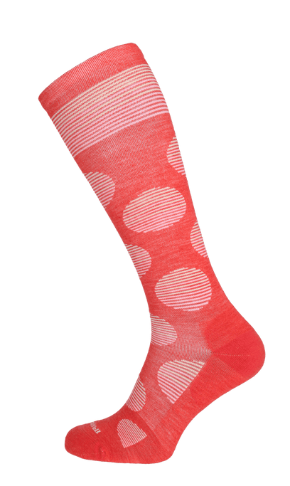 Featherweight Dot Damen Kompressionsstrümpfe 15-20 mmHg Poppy