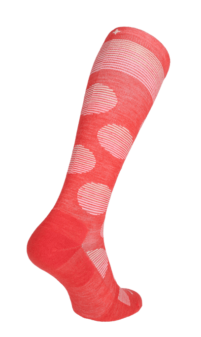 Featherweight Dot Damen Kompressionsstrümpfe 15-20 mmHg Poppy