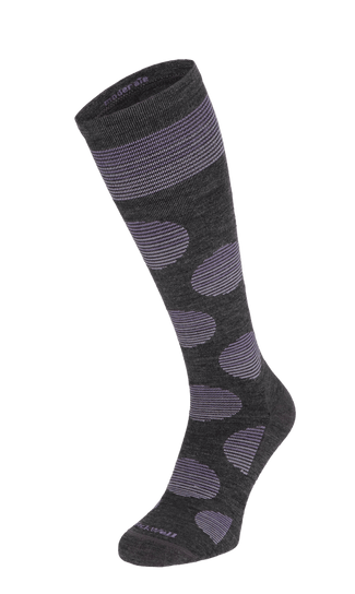 Featherweight Dot Damen Kompressionsstrümpfe 15-20 mmHg Charcoal