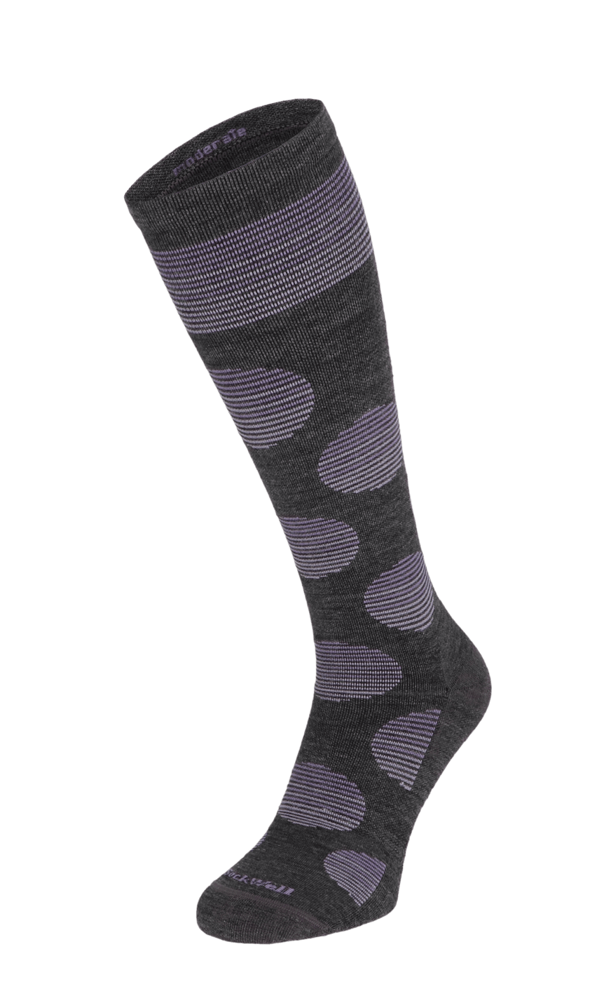 Featherweight Dot Damen Kompressionsstrümpfe 15-20 mmHg Charcoal