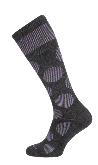 Featherweight Dot Damen Kompressionsstrümpfe 15-20 mmHg Charcoal