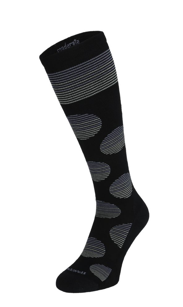Featherweight Dot Damen Kompressionsstrümpfe 15-20 mmHg Black