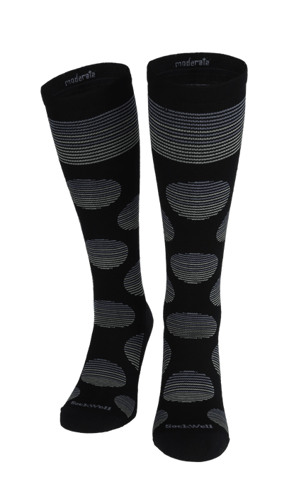 Featherweight Dot Damen Kompressionsstrümpfe 15-20 mmHg Black