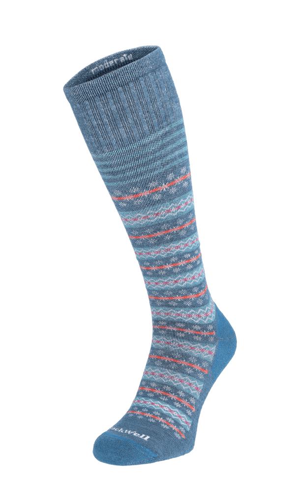 Mini Fairisle Damen Kompressionsstrümpfe 15-20 mmHg Blueridge