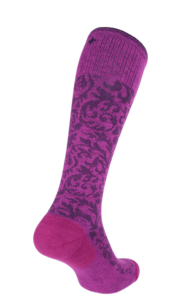 Damask Damen Kompressionsstrümpfe 15-20 mmHg Violet