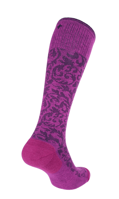 Damask Damen Kompressionsstrümpfe 15-20 mmHg Violet