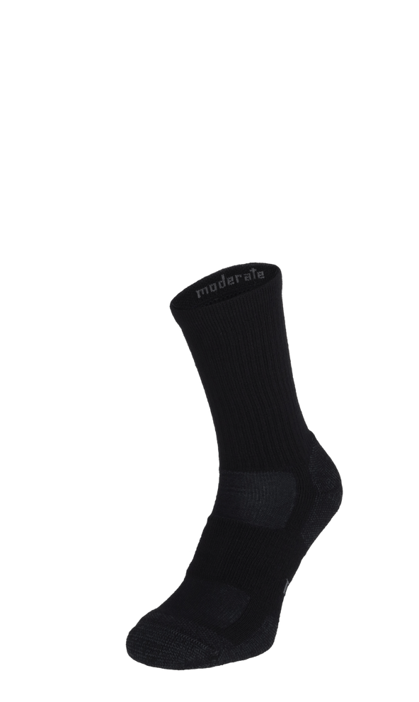 Walk About Crew Herren Wandersocken 15-20 mmHg Black