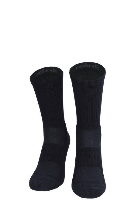 Walk About Crew Damen Wandersocken 15-20 mmHg Black