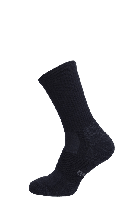 Walk About Crew Damen Wandersocken 15-20 mmHg Black