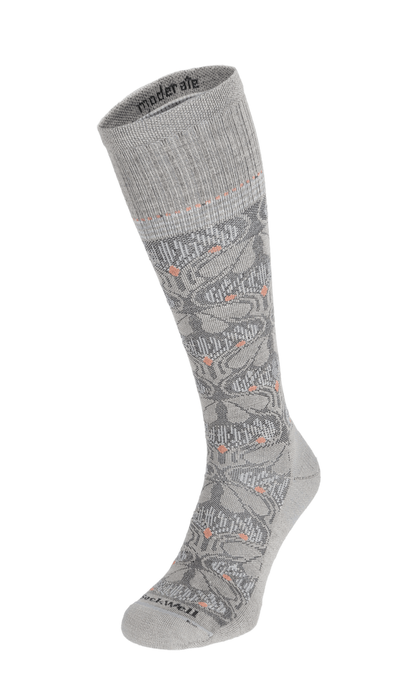 Floral Tapestry Damen Kompressionsstrümpfe 15-20 mmHg Putty