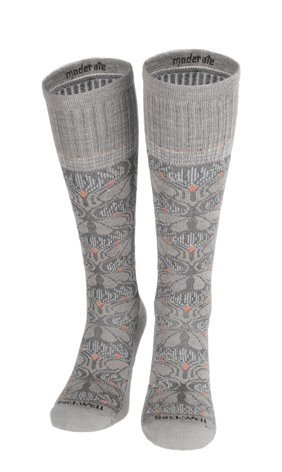 Floral Tapestry Damen Kompressionsstrümpfe 15-20 mmHg Putty