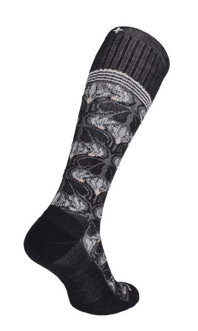 Floral Tapestry Damen Kompressionsstrümpfe 15-20 mmHg Black