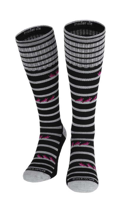 Cardinals Damen Kompressionsstrümpfe 15-20 mmHg Black