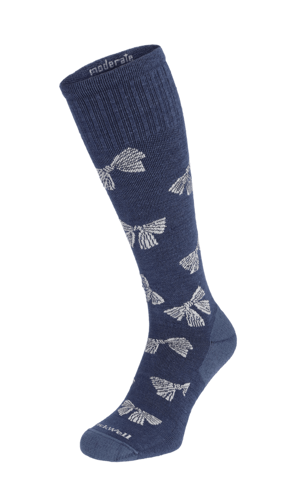 Bows Damen Kompressionsstrümpfe 15-20 mmHg Denim