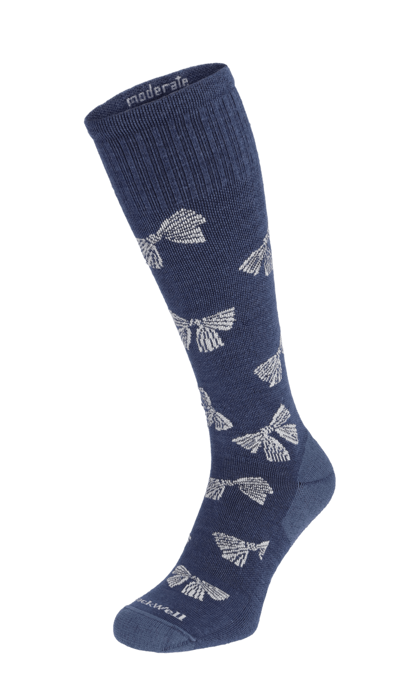 Bows Damen Kompressionsstrümpfe 15-20 mmHg Denim