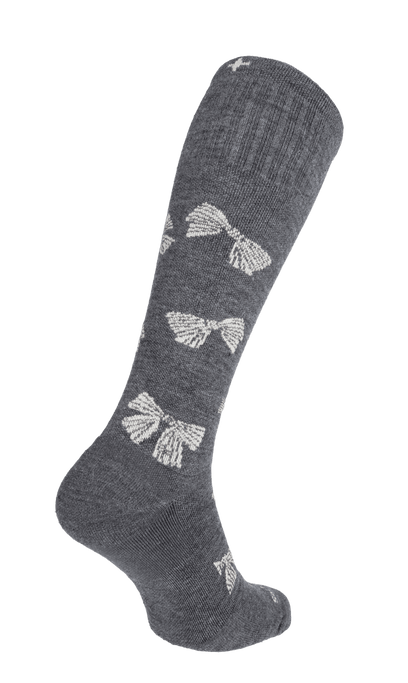 Bows Damen Kompressionsstrümpfe 15-20 mmHg Charcoal