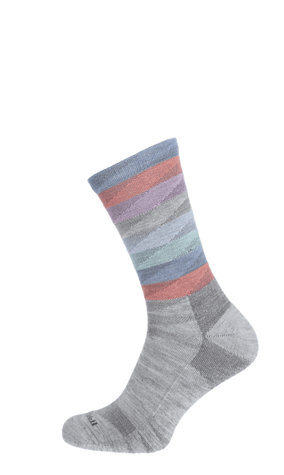 Peaks Damen Wandersocken 15-20 mmHg Light Grey