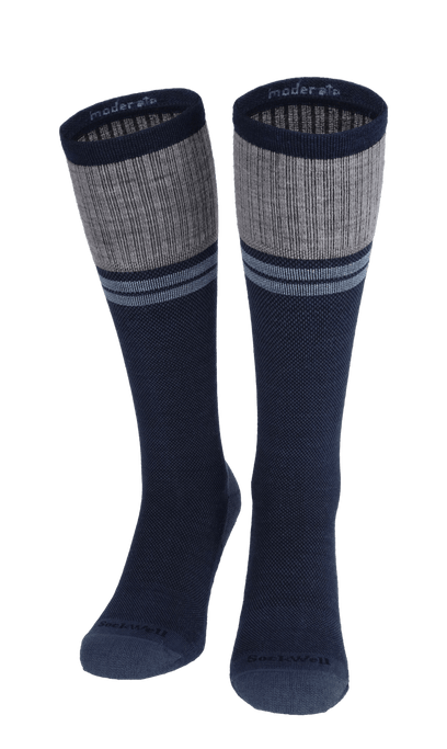 Sportster Herren Kompressionsstrümpfe 15-20 mmHg Denim