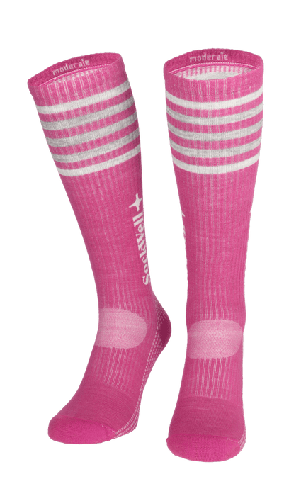 Run Club Damen Sportsocken 15-20 mmHg Raspberry