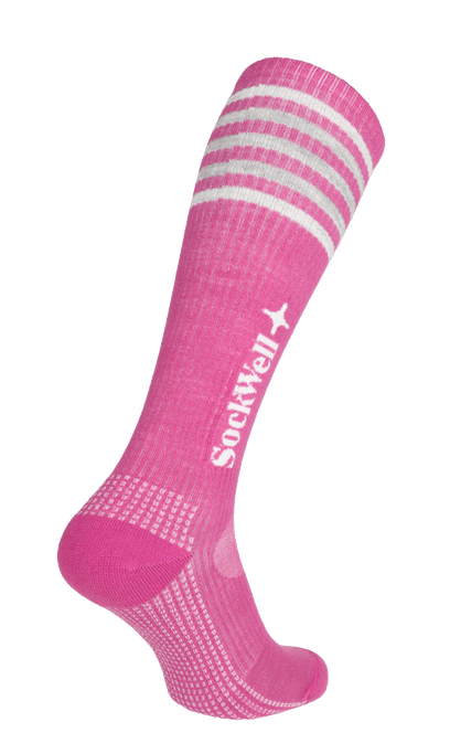 Run Club Damen Sportsocken 15-20 mmHg Raspberry
