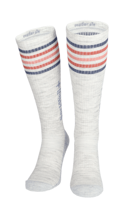 Run Club Damen Sportsocken 15-20 mmHg Ash
