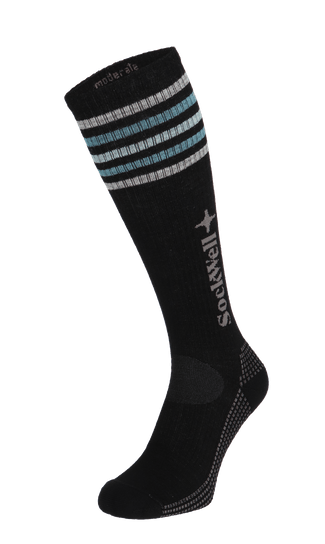 Run Club Damen Sportsocken 15-20 mmHg Black