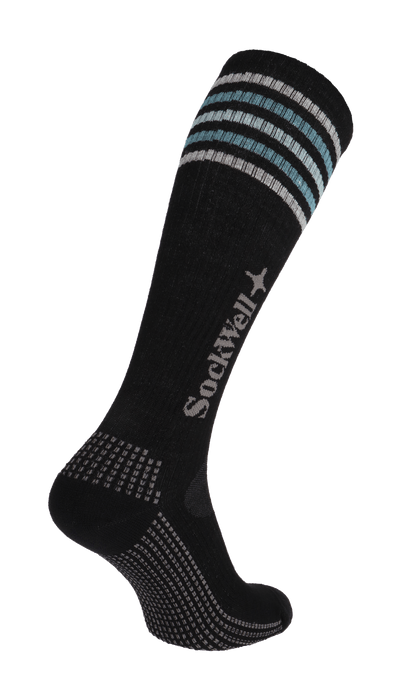 Run Club Damen Sportsocken 15-20 mmHg Black