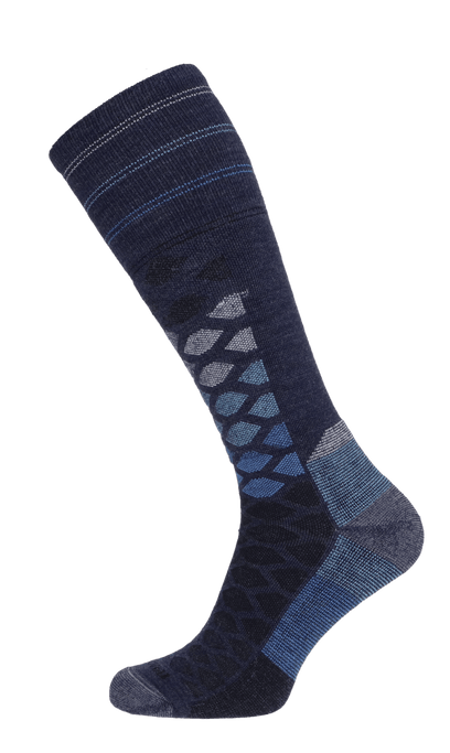 The Edge Medium Herren Skisocken 15-20 mmHg Denim