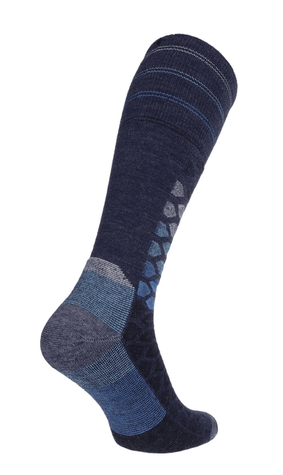 The Edge Medium Herren Skisocken 15-20 mmHg Denim