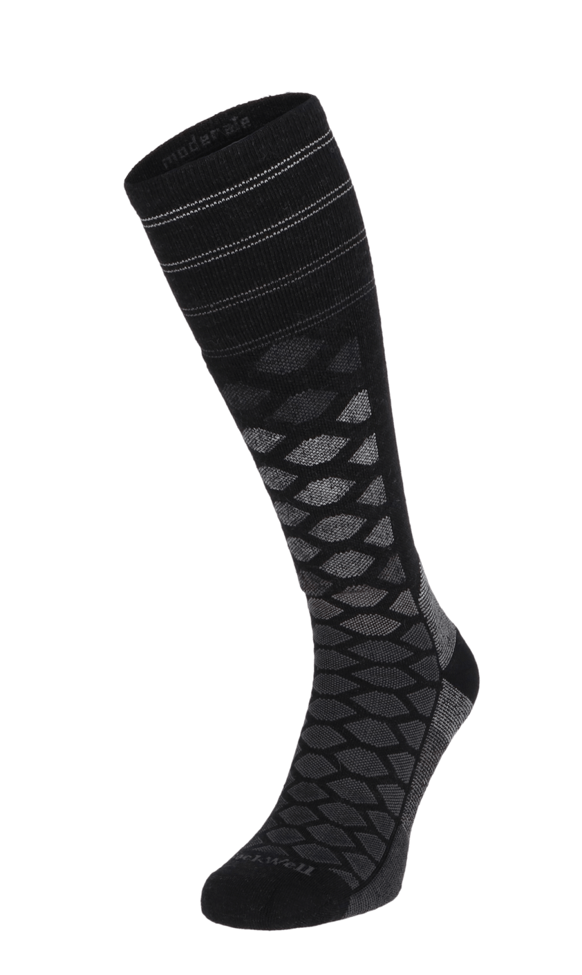 The Edge Medium Herren Skisocken 15-20 mmHg Black