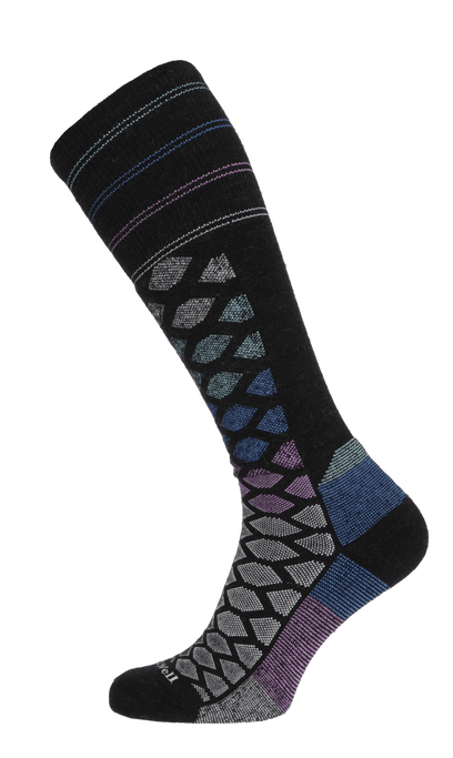 The Edge Medium Damen Skisocken 15-20 mmHg Black