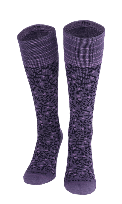 New Leaf Damen Kompressionsstrümpfe 20-30 mmHg Plum