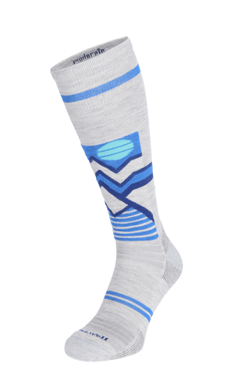 Snow Peak Herren Skisocken 15-20 mmHg Ash