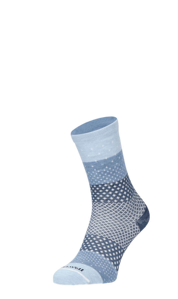 Plantar Ease Crew Damen Socken 20-30 mmHg Bluestone