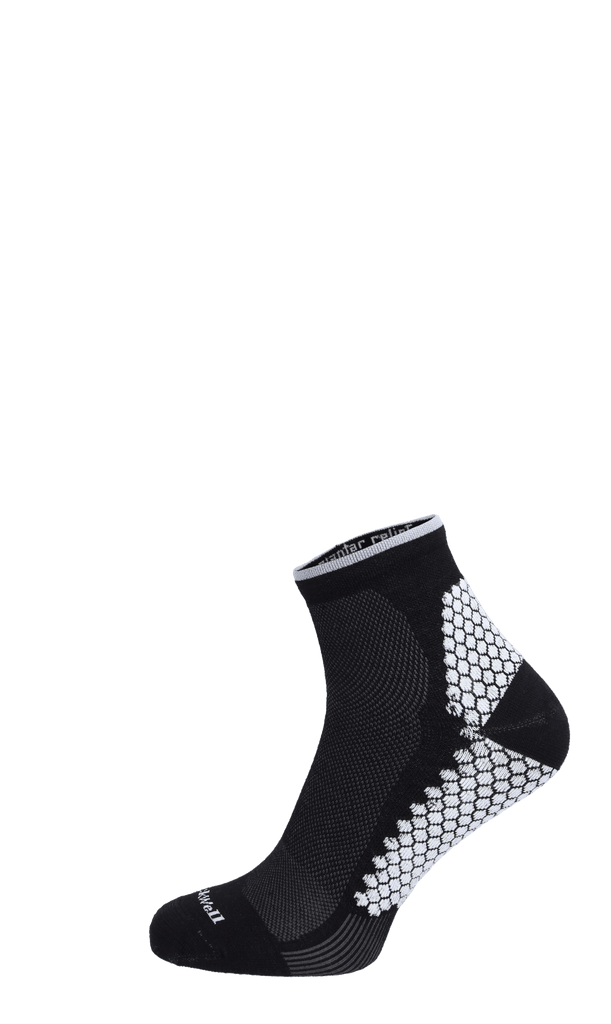 Plantar Sport Quarter Herren Socken Black