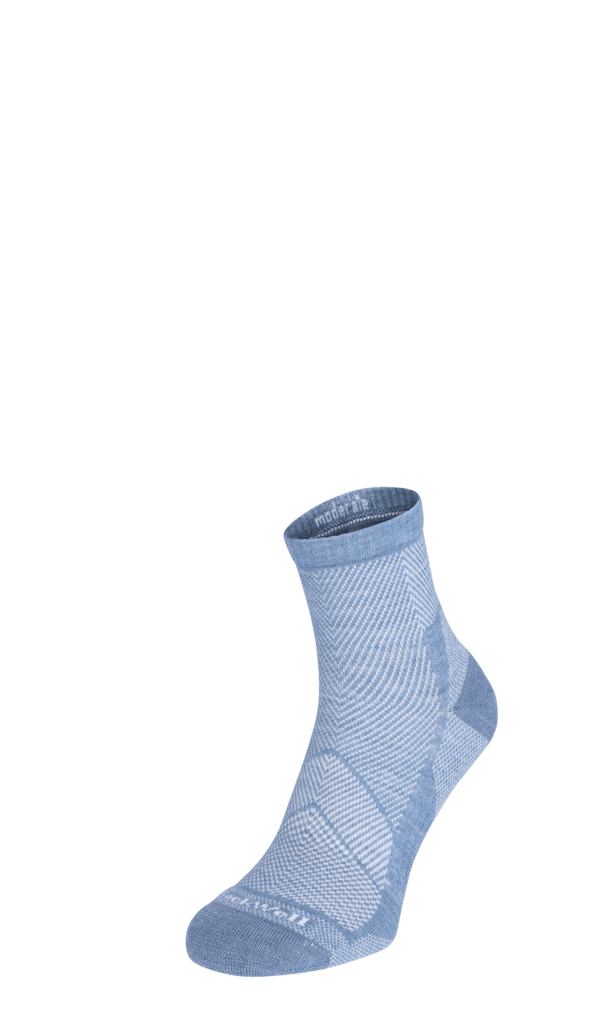 Elevate Quarter Damen Sportsocken 15-20 mmHg Bluestone