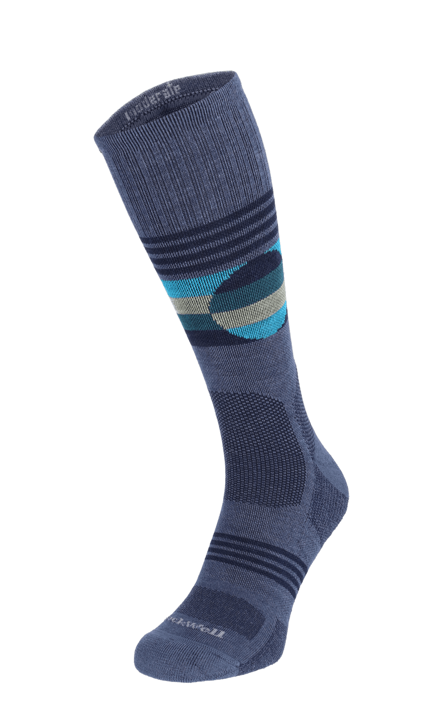 North Rim Crew Herren Wandersocken 15-20 mmHg Denim