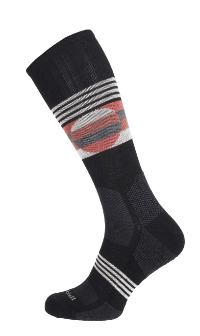 North Rim Crew Herren Wandersocken 15-20 mmHg Black