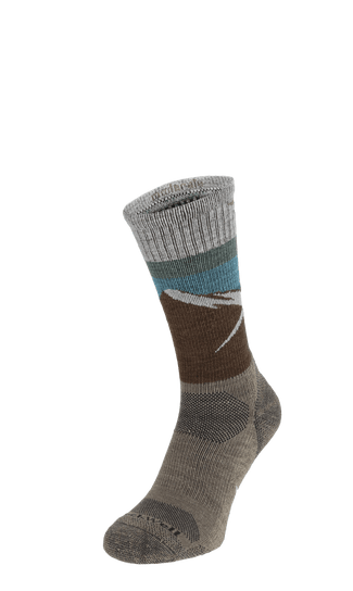 Modern Mountain Crew Herren Wandersocken 15-20mmHg Khaki