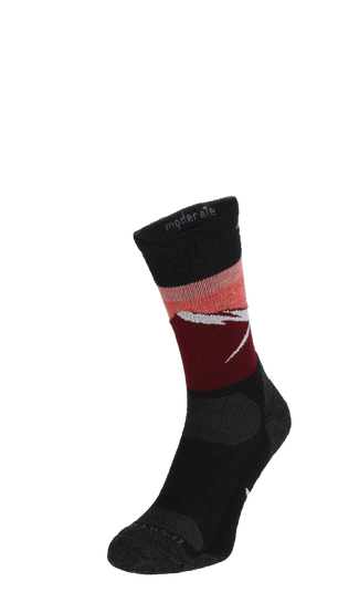 Modern Mountain Crew Herren Wandersocken 15-20mmHg Black