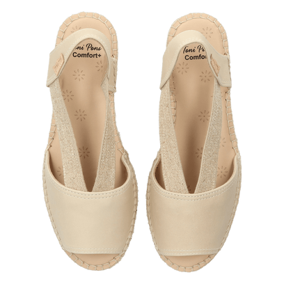 Tala Damen Leder-Espadrilles Gel