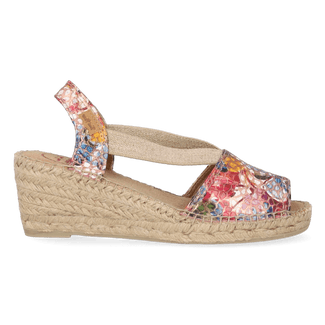 Teide-PM Damen Leder-Espadrilles Taupe