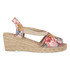Teide-PM Damen Leder-Espadrilles Taupe