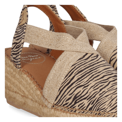 Terra-ZB Damen Espadrilles Zebra