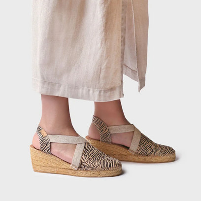 Terra-ZB Damen Espadrilles Zebra