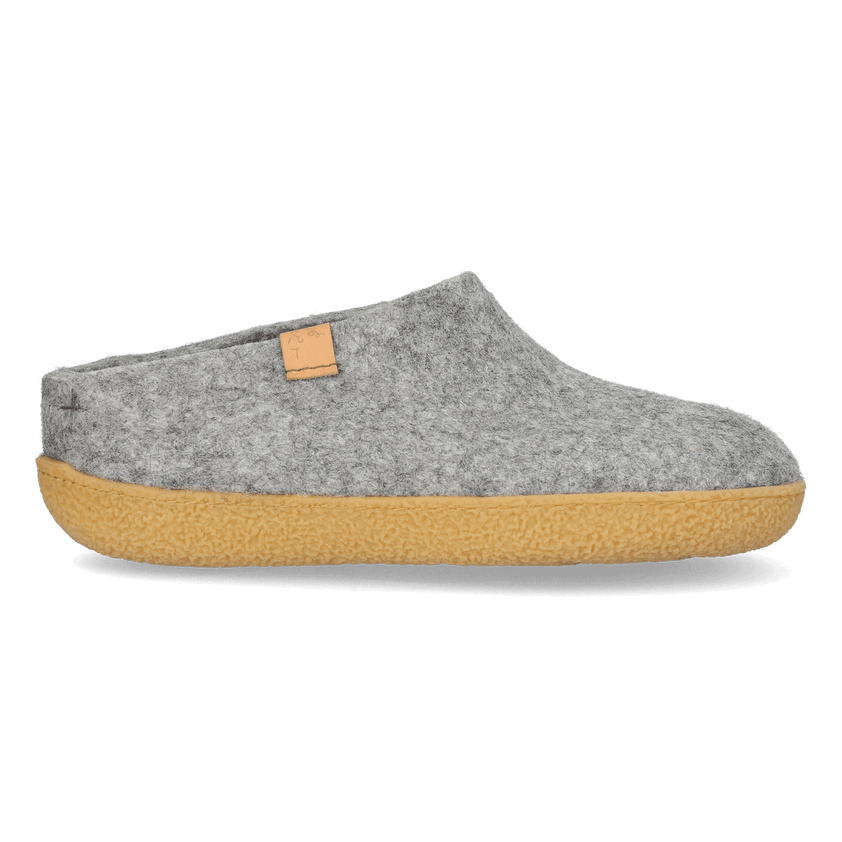 Slipa Maha Wollfilz-Hausschuhe Marbled Light Grey