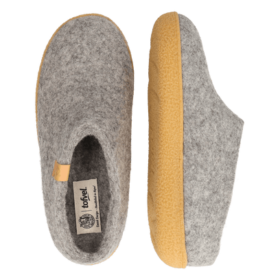 Slipa Maha Wollfilz-Hausschuhe Marbled Light Grey